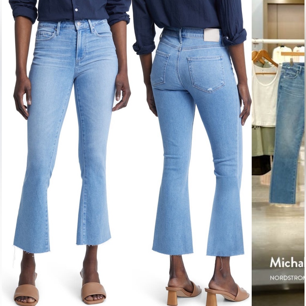 Paige Colette crop flare high waist